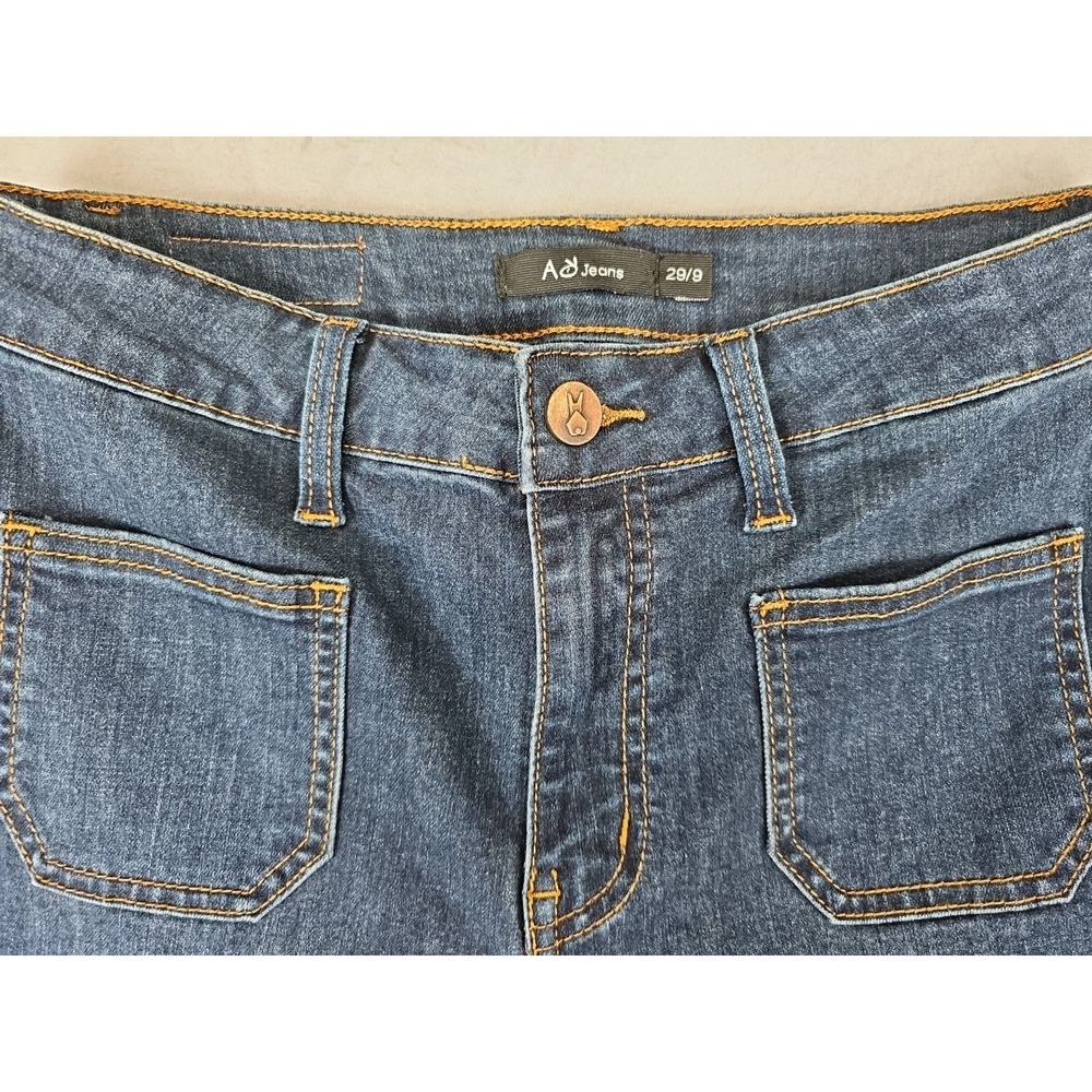Angry Rabbit Women's 29/9 29x32 Juniors High Waist Stretchy Premium Flare Jeans - Picture 6 of 10